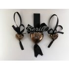Ereklyetartó kicsi, bronz, angyal mintás0011