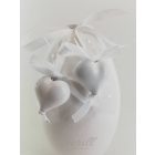 Gyermek urna, fehér,ripsz szalaggal0011